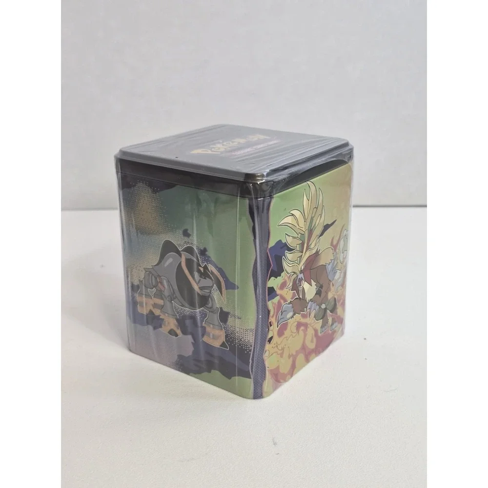 Pokemon TCG: Stacking Tin (Q1 2025) 3 Packs, 2 Stickers Sheets FACTORY SEALED